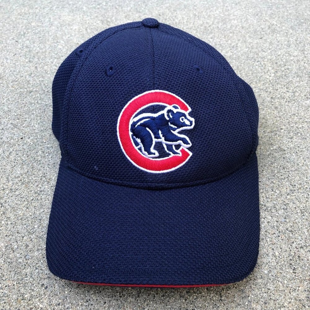 NEW ERA Unfit Chicago Cubs Fitted Hat Men's LARGE Mesh Blue MLB 3930 Cap